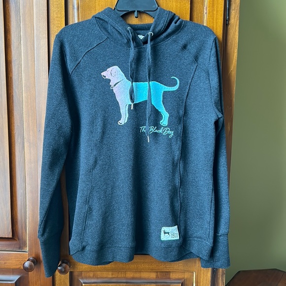 The Black Dog Tops The Black Dog Hooded Sweatshirt Poshmark